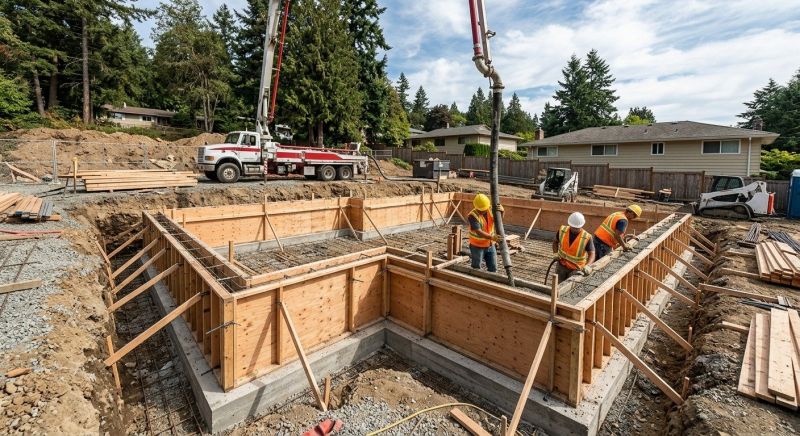 House Foundation Installation